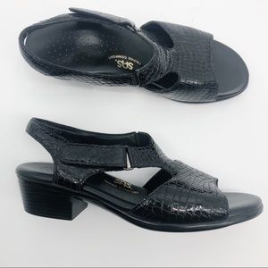 SAS Suntimer Tripad Comfort Croc Leather Sandals 9